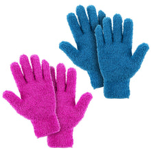 Load image into Gallery viewer, 2 Pairs Microfiber Dusting Gloves Cleaning Gloves Flexible No Shedding Microfiber Dust Cleaning Glove Wipes, Dust Gloves for Cleaning Furniture, Lamp and Hard-to-Reach Corner Gap
