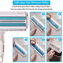 Load image into Gallery viewer, ACE2ACE Pet Hair Remover Roller, Reusable Animal Hair Removal Brush for Dogs and Cats, Easy to Clean Fixed Areas Pet Fur from Carpet, Furniture, Rugs, Stairs, Bedding and Sofa
