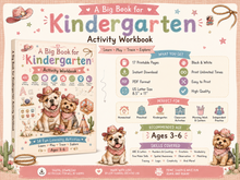Load image into Gallery viewer, Kindergarten Activity Workbook | 14 Fun Preschool Learning Activities | Ages 3–6
