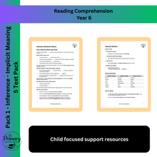 Load image into Gallery viewer, Year 6 SATs Reading Comprehension – Inference &amp; Implicit Meaning | KS2 Printable PDF
