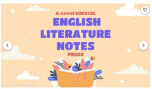Load image into Gallery viewer, A-level Prose EDEXCEL English Literature Revision Notes + Flashcards – Year 1 + 2
