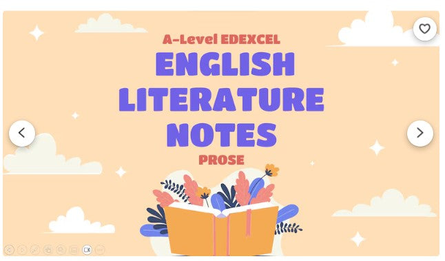 A-level Prose EDEXCEL English Literature Revision Notes + Flashcards – Year 1 + 2