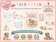 Load image into Gallery viewer, Kindergarten Activity Workbook | 14 Fun Preschool Learning Activities | Ages 3–6
