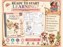 Load image into Gallery viewer, Numbers 1–10 Preschool Workbook | Counting, Tracing &amp; Number Writing Activities | Ages 3–6
