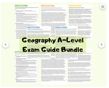 Load image into Gallery viewer, A-Level Geography Revision Bundle | Exam Question and Essay Plans | A* Grade Study Guide
