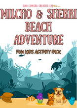 Load image into Gallery viewer, Beach Activity Pack for Kids | Mazes, Counting, Matching, Tracing &amp; Colouring | Summer Printable
