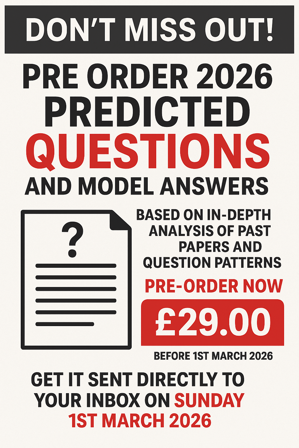 2026 AQA Psychology Predicted Questions + A* Model Answers