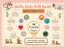 Load image into Gallery viewer, Preschool Activity Pack Ages 3–7 | 17+ Maths, Literacy, Logic, Emotions &amp; Fine Motor Activities
