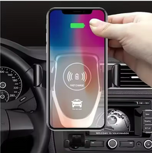 Load image into Gallery viewer, Wireless Car Charger Phone Holder: Gravity Induction Air Outlet Fast Charging Stand for iPhone, Samsung, Xiaomi

