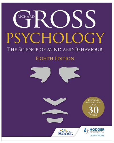 Cover of the A-Level psychology textbook “The Science of Mind and Behaviour” by Richard Gross