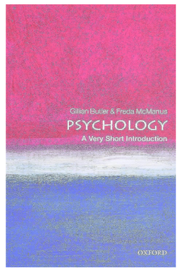 Cover of Psychology: A Very Short Introduction by Gillian Butler, beginner-friendly psychology overview

