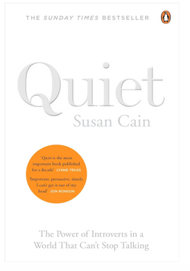 Cover of Quiet by Susan Cain, discussing introversion and personality psychology

