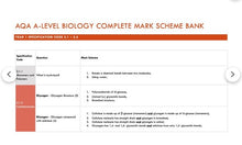Load image into Gallery viewer, ULTIMATE A-Level Biology Revision Bundle | Complete Notes | Flashcards | Mark Scheme Bank

