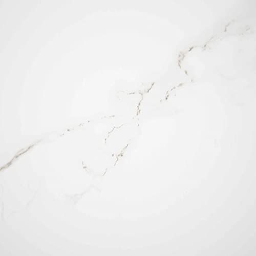 Claddtech Bathroom Cladding Range PVC Waterproof Bathroom Wall Panels White Marble Collection (2.6m x 0.25m, 5mm, Thick, Pack of 4) (White Marble)