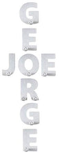 Load image into Gallery viewer, Self Adhesive Alphabet Letters Coat Hooks - The Perfect Wall Hooks for Kids, Hallways, Bathrooms, Kitchens and Bedrooms. Ideal Towel Holders, Hanger Hooks, Key Hooks and More (G)
