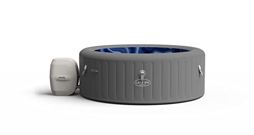 Lay-Z-Spa BW60075GB Santorini Pro Built in LED Light, 10 HydroJet System, Integrated Seats and Foot Massager Inflatable Hot Tub with Freeze Shield Technology, 5-7 Person, Grey spa design interiors