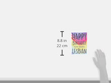 Load image into Gallery viewer, Funny Greeting Cards Lesbian Card Gay Gift Best Friend Cards Birthday Present Happy Birthday to My Favourite Lesbian Novelty Joke Fun PC364
