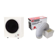 Load image into Gallery viewer, Russell Hobbs RH3VTD800 White 2.5kg Compact Mini Vented Tumble Dryer, Portable, Freestanding Table top Dryer &amp; Paxanpax PLD156 Universal Tumble Dryer Internal Condenser Kit
