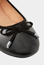 Load image into Gallery viewer, Yours - Black Ballerina Pumps in Extra Wide Fit - Women&#39;s
