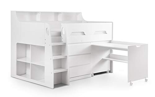 Julian Bowen Jupiter Midsleeper, White, Single