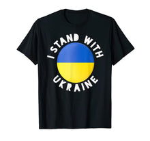Load image into Gallery viewer, Support Ukraine | Stand with Ukraine badge T-Shirt

