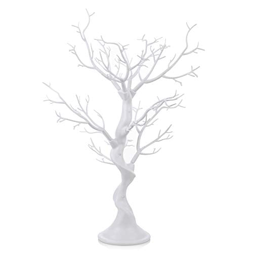 Sziqiqi White Twig Tree Wedding Easter Centrepieces for Tables Decoration, Artificial Easter Tree for Centerpiece for Weddings Christmas Easter Birthday Party Tabletop Decoration, 58cm Height