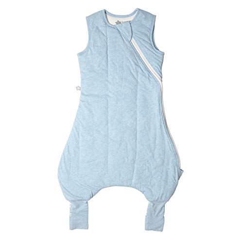 Tommee Tippee Baby Sleep Bag with Legs, The Original Grobag Steppee, Baby Romper Suit, Soft Cotton-Rich Fabric, 18-36m, 2.5 Tog, Blue Marl