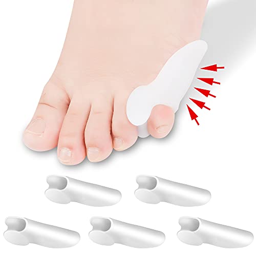 Pinky Toe Gel Bunion Protector DYKOOK 6 Piece Tailors Bunion Corrector Little Toe Separators Soft Gel Bunion Pads Toe Spacers for Bunionette Pain Relief and Corn, Callus, Blisters Protect