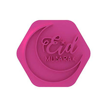 Load image into Gallery viewer, LissieLou Eid Mubarak Style 1 Cookie Stamp Ramadan Celebrations Icing Fondant Embosser - Light Pink

