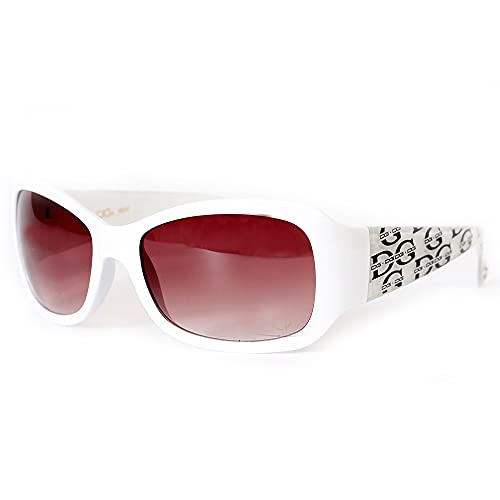 Luxury DG Studio Sunglasses - Women Ladies Girls Designer Trendy Retro Hip Hop Fashion UV400 Shades - Classic Vintage Sunglasses (White)