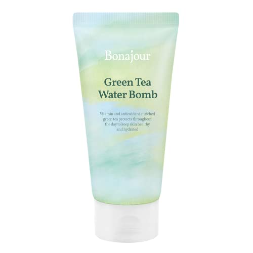[BONAJOUR]Green Tea Natural Moisturizing Cream for dry and sensitive skin, Face Moisturizer 100ml