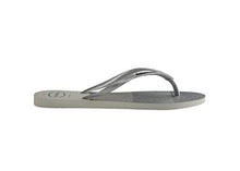 Load image into Gallery viewer, Havaianas Kid's Slim Glitter Palette Flip-Flop, White, 12C
