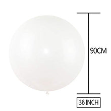 Load image into Gallery viewer, Lenxnmy 8PCS 36-inch Giant White Latex Balloons with 100 Ft Long Artificial leaf vine Oval balloon for /Party/ Baby Shower/Photo Shoot/Festivals /Wedding/Birthday/Graduation/Carnival Decorations
