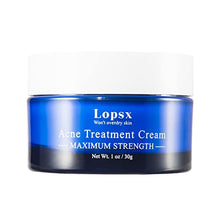 Load image into Gallery viewer, Acne Treatment Cream Lopsx Spot Treatment for Spots Blemishes Problem Skin Double Strength Suitable and Safe for Prone to Acne Skin &amp; Sensitive Skin
