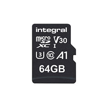 Load image into Gallery viewer, 64GB Micro SD Card 4K Ultra-HD Video Premium High Speed Memory Microsdxc Up To 100MB/S V30 UHS-I U3 A1 C10, by Integral
