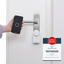 Load image into Gallery viewer, Nuki Smart Lock 3.0 for Euro Profile Cylinder, Smart Door Lock for Keyless Access With No Screwing or Drilling Required, Retrofittable Electronic Door Lock, White
