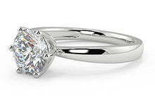 Load image into Gallery viewer, diamond ring 1 carat solitaire with diamond grading report (R)
