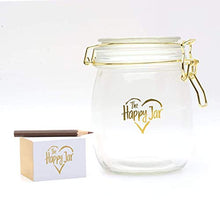 Load image into Gallery viewer, CKB LTD The Happy Jar Glass Jar A Year of Happiness and Daily Positivity Novelty Joyful Memories Keepsake Thoughtful Gift - Happy Memory Jar Unique Present
