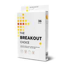 Load image into Gallery viewer, The Breakout Choice by SKINCHOICE - 36 Invisible Hydrocolloid Pimple Patch, Vegan and Cruelty-Free Blemish Dots for Acne Spot Patches

