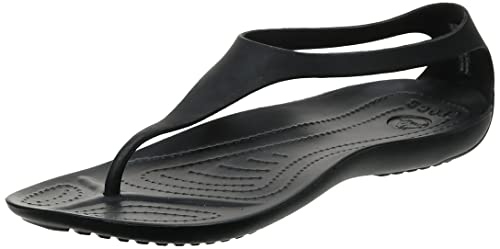 Crocs Sexi Women's Flip Flops, Black, 6 UK