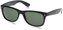 Load image into Gallery viewer, Ray-Ban Unisex New Wayfarer Classic Sunglasses, Black With Green Classic G-15 Lens, 55 mm UK
