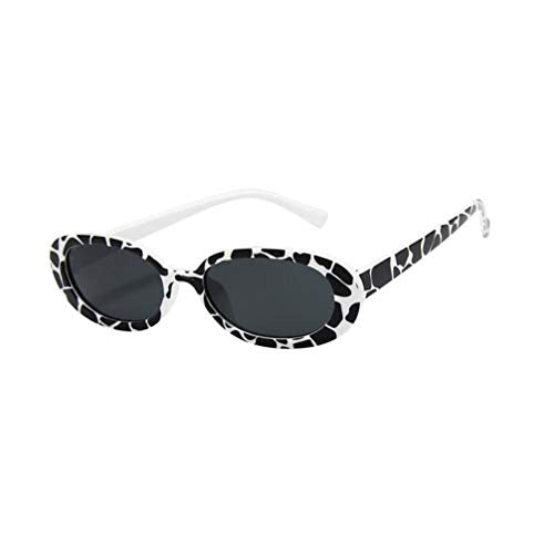 SOIMISS Fashion Sunglasses Cow Pattern Trendy Cute Small Frame Eyewear Oval Spotted Eyeglasses for Women Girls