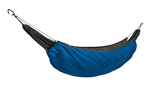 WINGONEER Outdoor All Weather Camping Hammock Insulation NylonSleeping Bag, used as blankets,Camping Military Sleeping Insulate Reflect Heat Parcel hammock - Dark Blue