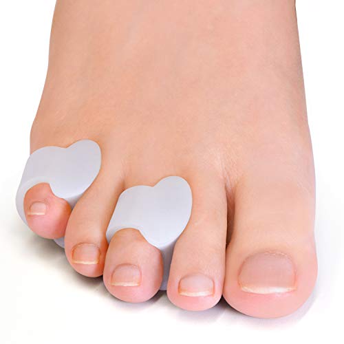 Welnove Gel toe separators for runners uk Pinky Toe Spacers, Little Toe Cushions for Preventing Rubbing & Relieve Pressure (Pack of 12)