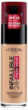 Load image into Gallery viewer, L'Oreal Paris Infallible 32H Fresh Wear Foundation 140 Golden Beige, Longwear, Weightless Feel, Transfer-Proof and Waterproof, Full Coverage Base with Vitamin C, SPF 25
