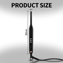 Load image into Gallery viewer, K&amp;K Pencil Straighteners for Short Hair, Upgrade Mini Straight and Curler Hair Straightener Thin Ceramic Floating Plate Auto Shut Off Flat Iron for Women Short Hair Men Beard 0.3 Inch

