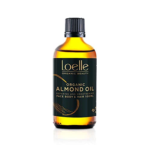 Loelle - Pure, Cold Pressed, Sweet Almond Oil - Natural Anti-Stretch Mark Remedy to Use in Pregnancy - Moisturising Body Oil - Nourishing Face and Hair Oils (100ml)