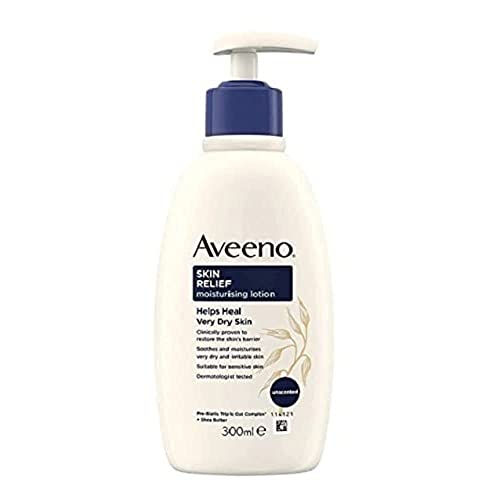 Aveeno Skin Relief Nourishing Lotion with Shea Butter 300ml, color_473, (Pack of 1)