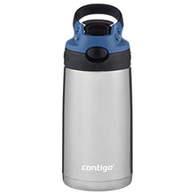 Load image into Gallery viewer, Contigo Kids Stainless Steel Water Bottle with Redesigned AUTOSPOUT Straw, 13 oz, Blue Corn &amp; Licorice
