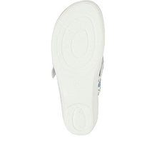 Load image into Gallery viewer, Ladies Clogs in Wider D/E fit from Pavers These Comfortable Clogs for Females Feature Comfort Ideal for Casual wear | FLY29028 | 313 800 - White Floral Size 6 (39)
